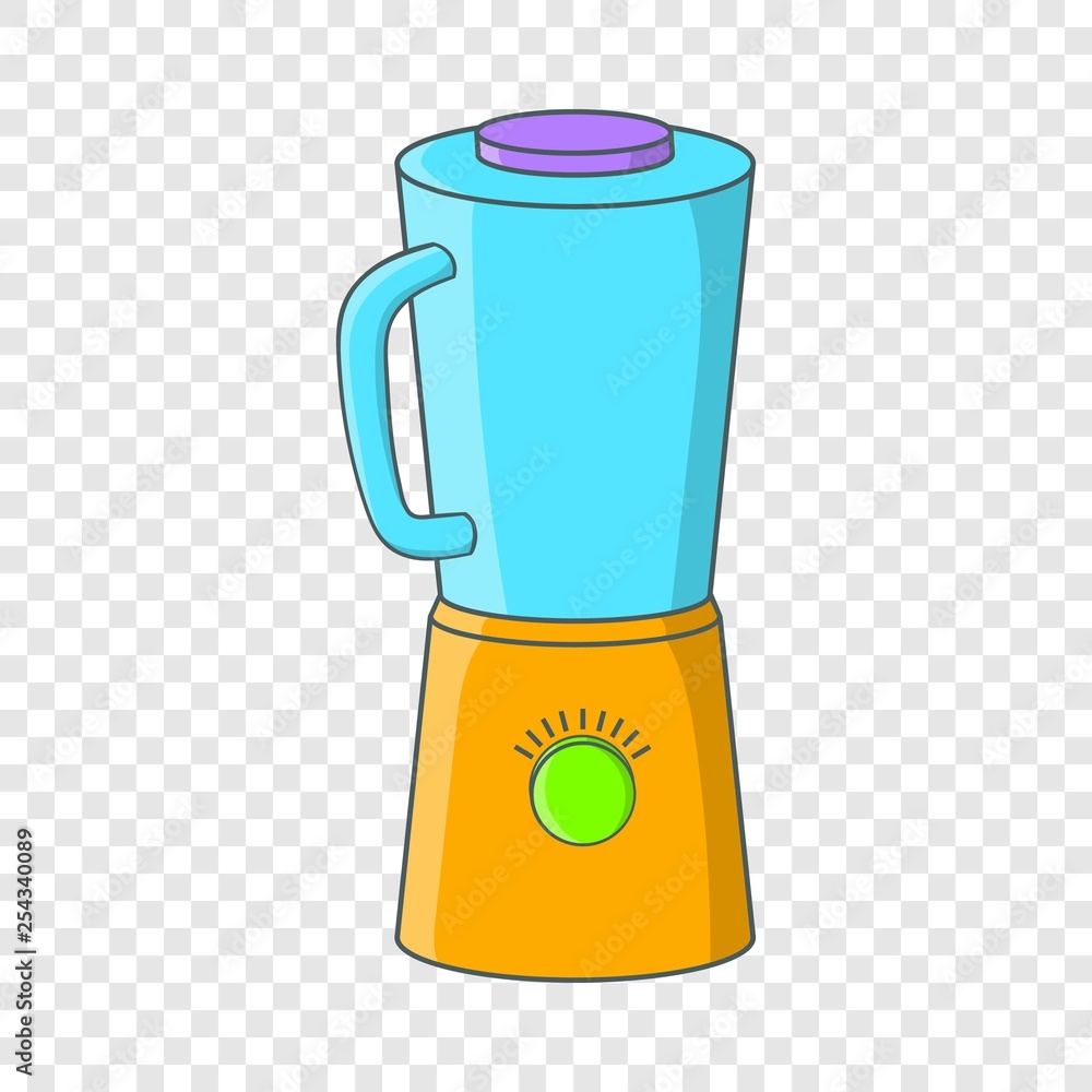 Poster blender icon in cartoon style isolated on background for any web design