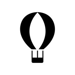 Air balloon icon simple flat style illustration isolated on white