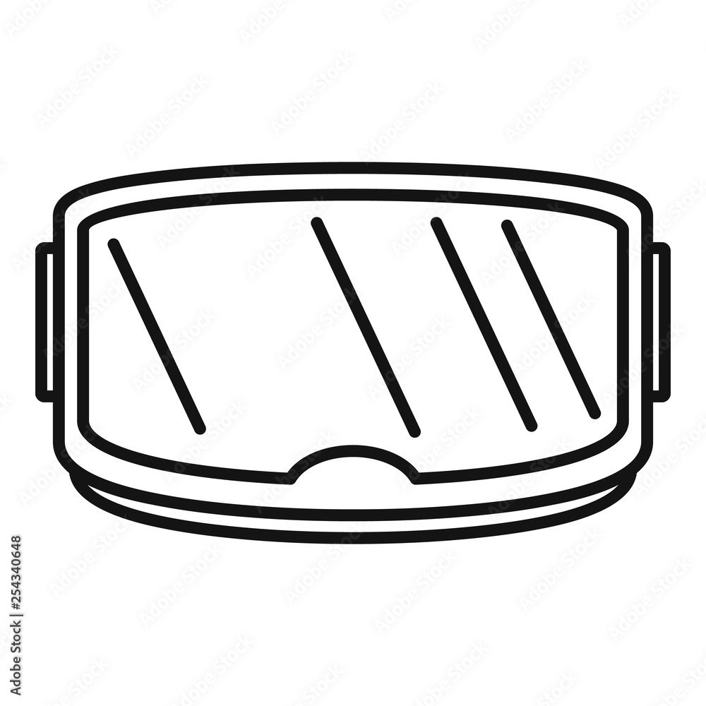 Poster smartphone game goggles icon. outline smartphone game goggles vector icon for web design isolated on
