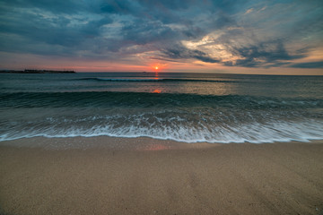 Beautiful sunrise over the sea.