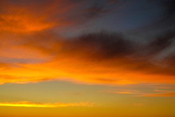 beautiful sunset sky