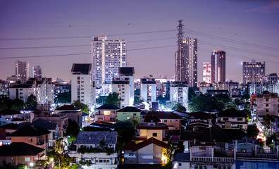 Bangkok City Night View