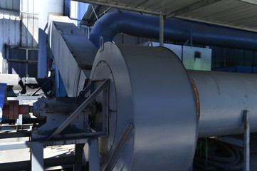 Naklejka premium Rubber gloves production line