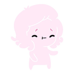 cartoon of a kawaii cute ghost