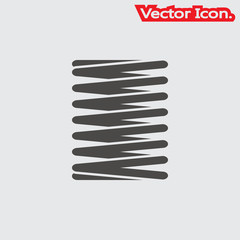 spring icon isolated sign symbol and flat style for app, web and digital design. Vector illustration.