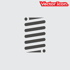 spring icon isolated sign symbol and flat style for app, web and digital design. Vector illustration.