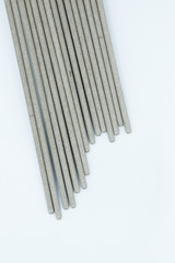 welding electrode on white background.