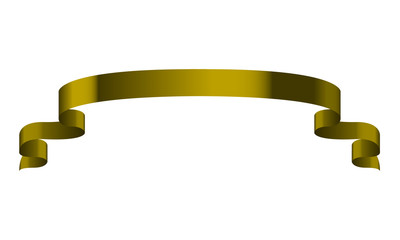 Ribbon high detailed shiny color. Vector illustration.