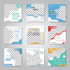 Editable Instagram Post template. Social Media Banners for Digital Marketing	