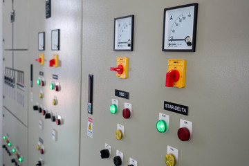 Electric control cabinet substation in a water treatment plant