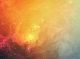 Abstract space nebula for powerful concept