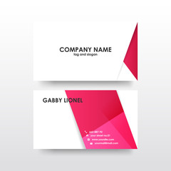 Naklejka premium Creative and elegant double sided business card template. Simple and clean design. Creative corporate identity .
