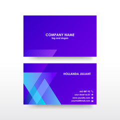 Obraz na płótnie Canvas Creative and elegant double sided business card template. Simple and clean design. Creative corporate identity .