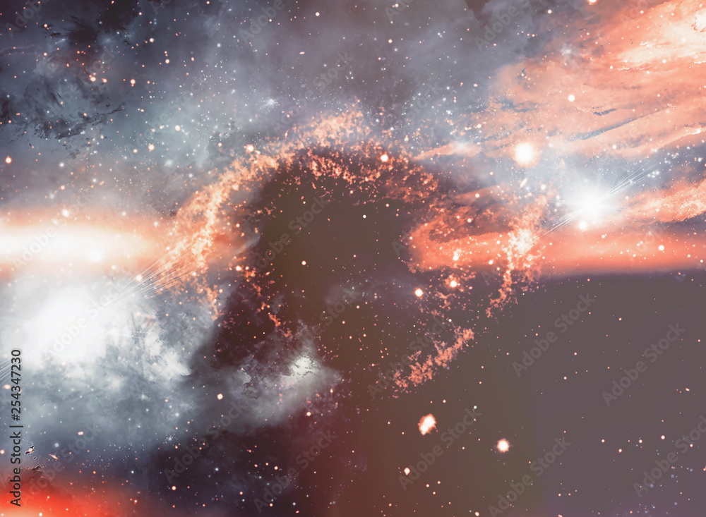 Canvas Prints abstract space nebula for powerful concept
