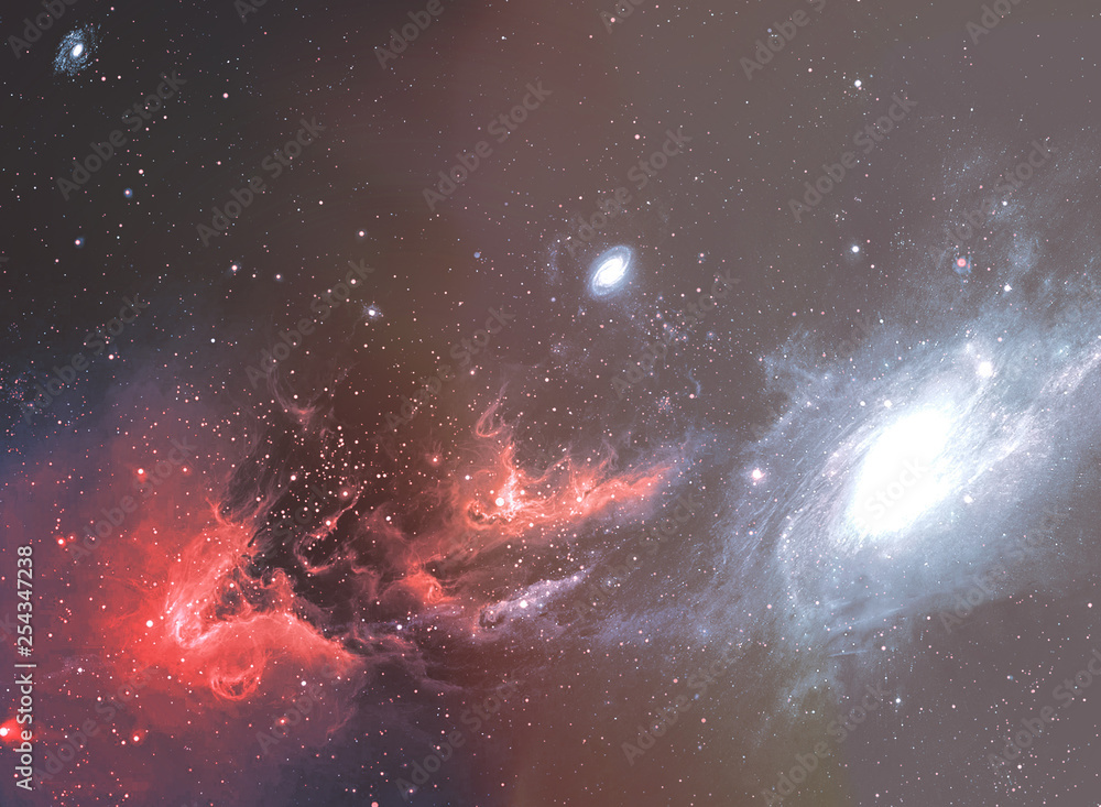 Wall mural abstract space nebula for powerful concept