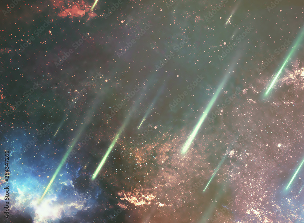 Wall mural abstract space nebula for powerful concept