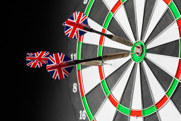 dartboard business success concept
