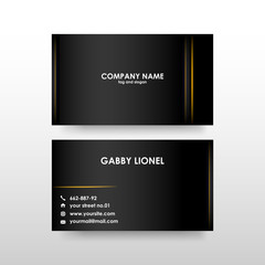 Creative and elegant double sided business card template. Simple and clean design. Creative corporate identity .