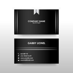 Creative and elegant double sided business card template. Simple and clean design. Creative corporate identity .
