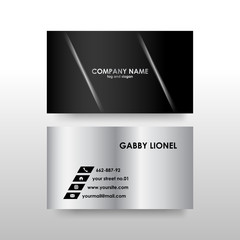 Creative and elegant double sided business card template. Simple and clean design. Creative corporate identity .