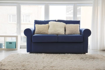 Comfortable sofa in modern room