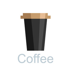 Coffee flat vector