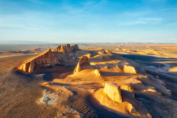 Dasht-e Lut Desert in eastern Iran taken in January 2019 taken in hdr
