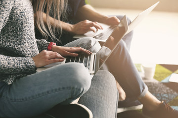 Young IT specialists working in modern office