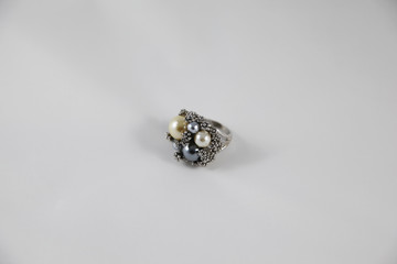 Designed silver women's rings