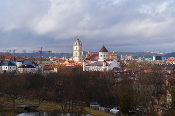 Fototapeta na wymiar View of The Republic of Užupis, Vilnius