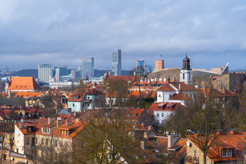 Fototapeta na wymiar View of The Republic of Užupis, Vilnius