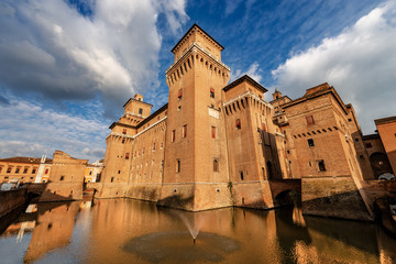 Estense Castle or Castle of San Michele - Ferrara Emilia Romagna - Italy 