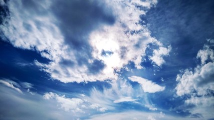 texture bright blue sky and beautiful white clouds