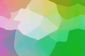 Abstract illustration of green, purple, yellow Dots background