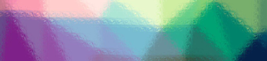 Abstract illustration of blue, green, purple, yellow Glass Blocks background