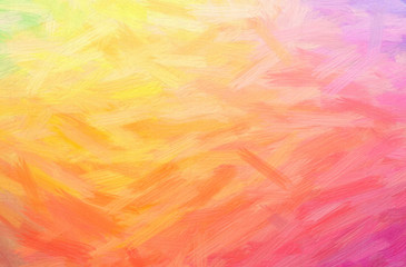 Fototapeta na wymiar Abstract illustration of orange Bristle Brush Oil Paint background