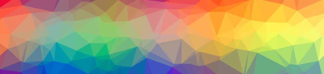 Illustration of abstract Blue, Orange, Purple banner low poly background. Beautiful polygon design pattern.