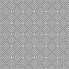 Seamless background for your designs. Modern vector black and white ornament. Geometric abstract pattern