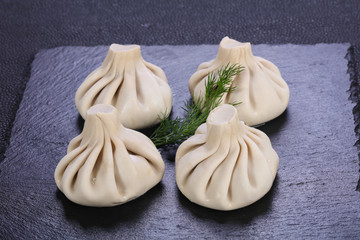 Caucasian traditional Khinkali