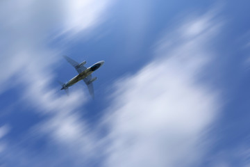 airplane in the sky