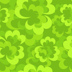Vector illustration. Seamless spring leaf pattern background.EPS 8