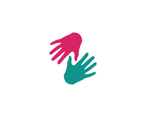 Fototapeta na wymiar Hand Care Logo Template vector icon illustration design 