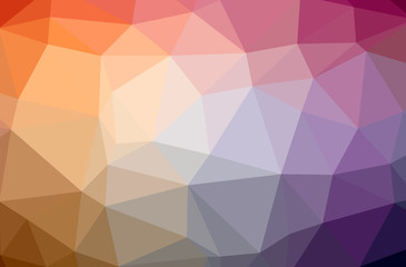 Illustration of abstract Orange horizontal low poly background. Beautiful polygon design pattern.