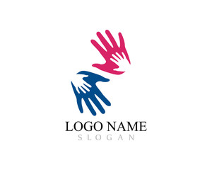 Hand Care Logo Template vector icon illustration design 