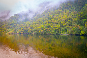 Mountains meet the sea of Doubtful Sound
