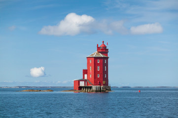 kjeungskjaer lighthouse, northern Norway, Scandinavia, Europe