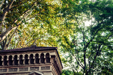 Obraz premium Old baroque gazebo in Catania, Sicily, Italy.