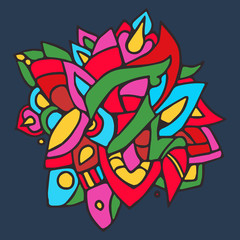 Modern bright pattern element for your own design