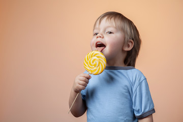 A child enjoys eating sweets.