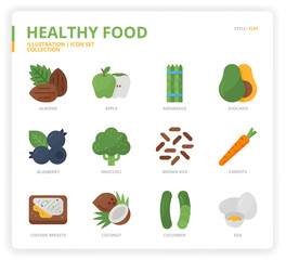 HealthyFood icon set